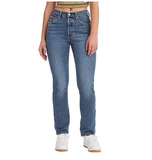 Women's 501 High Rise Straight Leg Jeans. Image via Mark's.