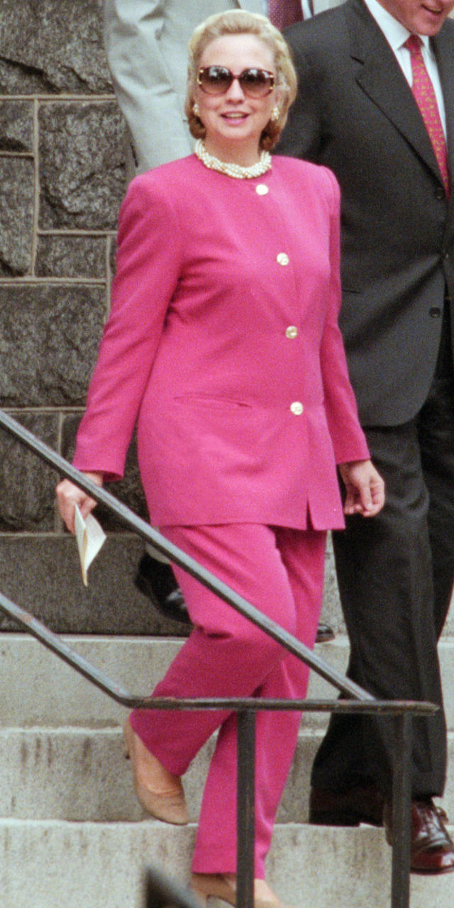 See Hillary Clinton's Colorful Pantsuits