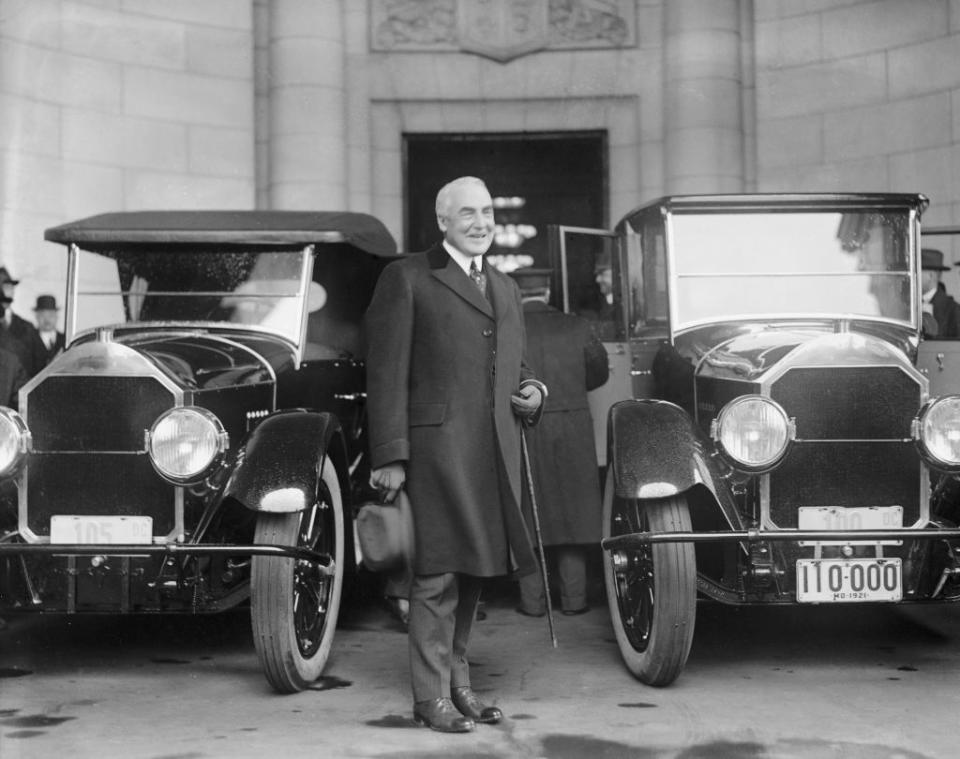 1921: President Warren Harding