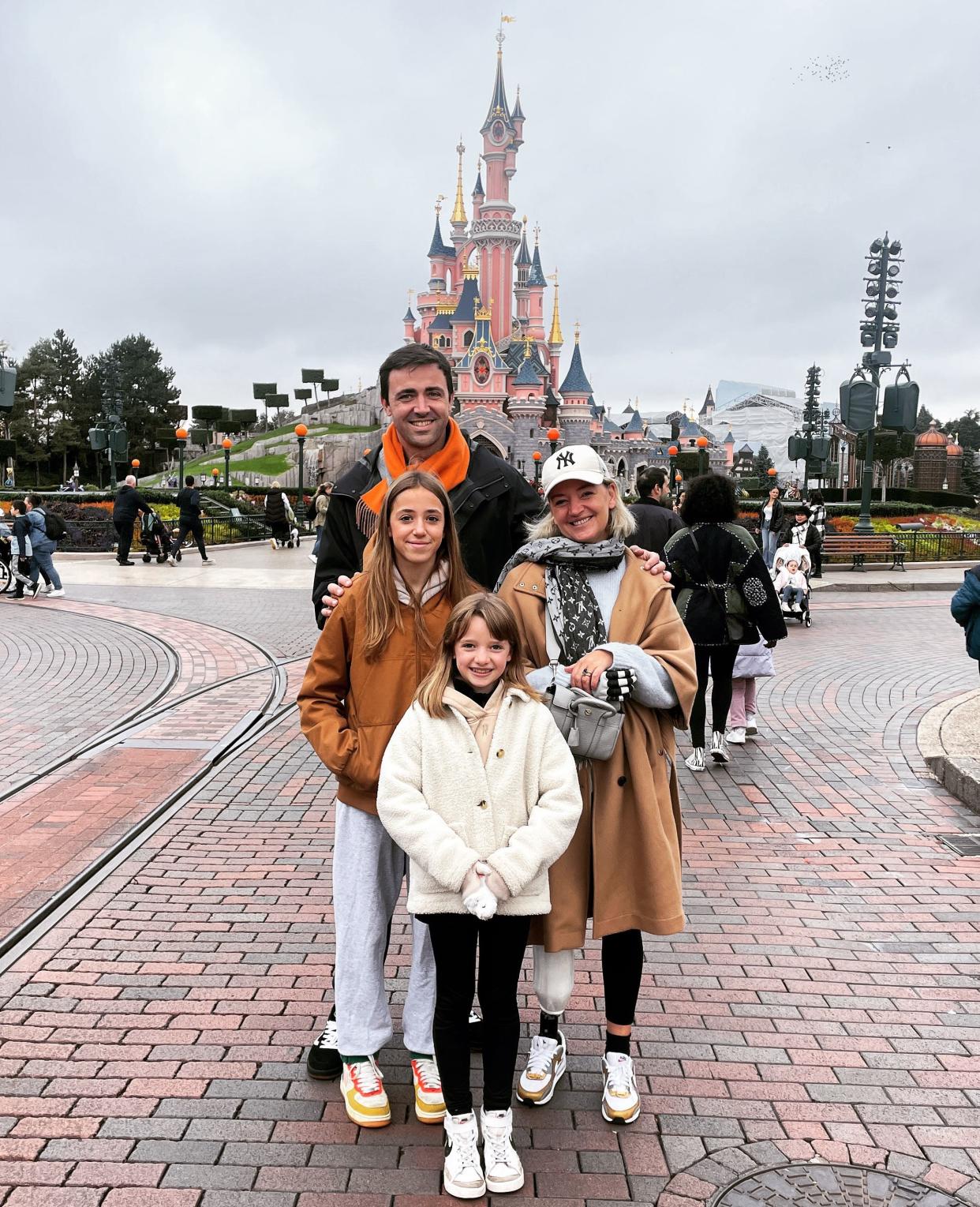 Sarah de Lagarde went to Disneyland Paris with her family last year but suffered a major panic attack when stepping on the Eurostar train. (Supplied)