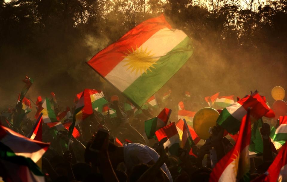 <p>Left without a state of their own when the borders of Europe and the Middle East were redrawn after World War I, the Kurds see themselves as the world’s largest stateless people. (Photo: Safin Hamed/AFP/Getty Images) </p>