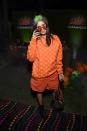 <p>Nina Dobrev stole the show as Billie Eilish at 2019's Casamigos Halloween Party, dressed in an oversized Louis Vuitton sweatshirt and long green nails to match her roots. She was dressed as the "Bad Guy" singer, but her look was very, <em>very</em> good. <br></p>