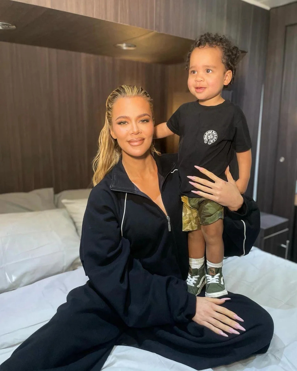 Fans Claim Khloe Kardashian's Son, Tatum, Has Her 'Original Face' In New Adorable Photos