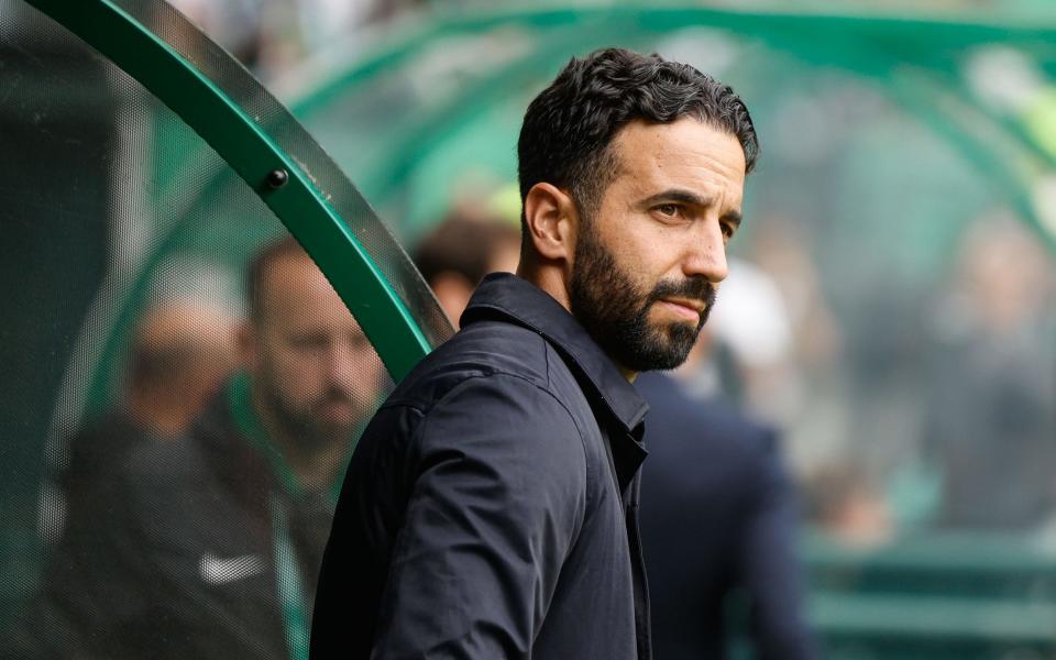 Sporting head coach Ruben Amorim looks on before the Liga Portugal soccer match between Sporting CP and Portimonense SC at Alvalade XXI Stadium, in Lisbon, Portugal, 04 May 2024
