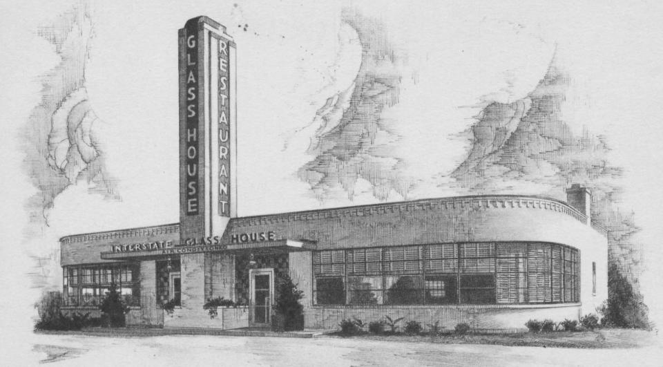 The Interstate Glass House Restaurant at 629 S. Green St. opened its doors for the first time March 8, 1940, and was one of the first local establishments to provide air conditioning. It went out of business in 1951 and in the fall of 1952 the Iley Browning Oil Co. removed the tower and was converting it into office space. The Benton Funeral Home was remodeling it in the spring of 1972, erasing most of its original appearance, and it has been the home of Benton-Glunt Funeral Home the past five decades.