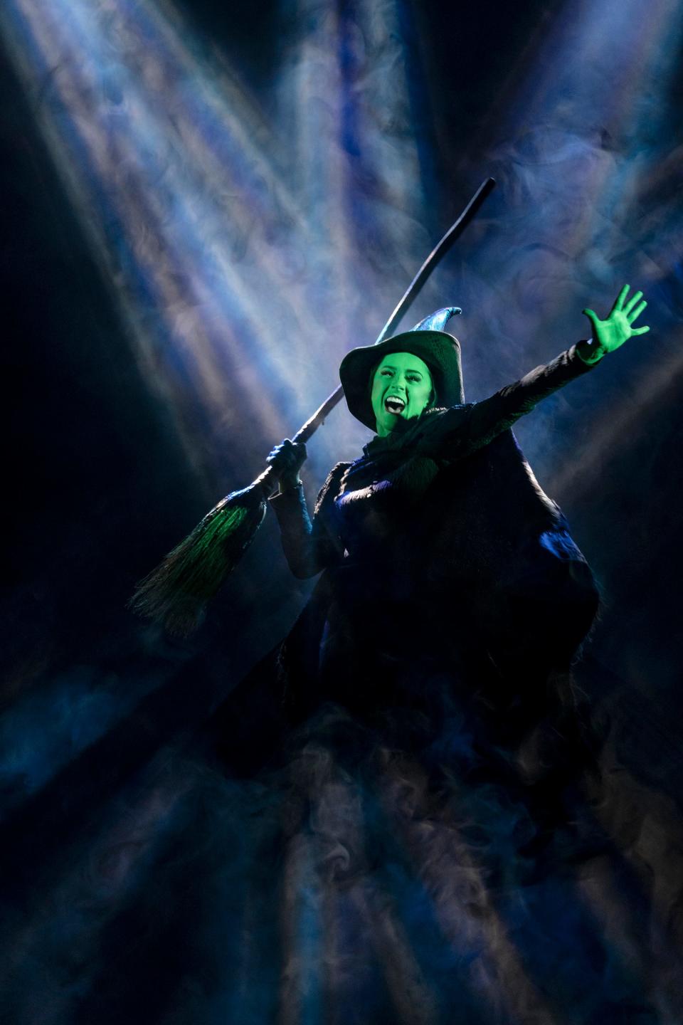 Elphaba, played by Lissa Deguzman, on the national tour of "Wicked." The musical will be at the Wharton Center May 10-28.