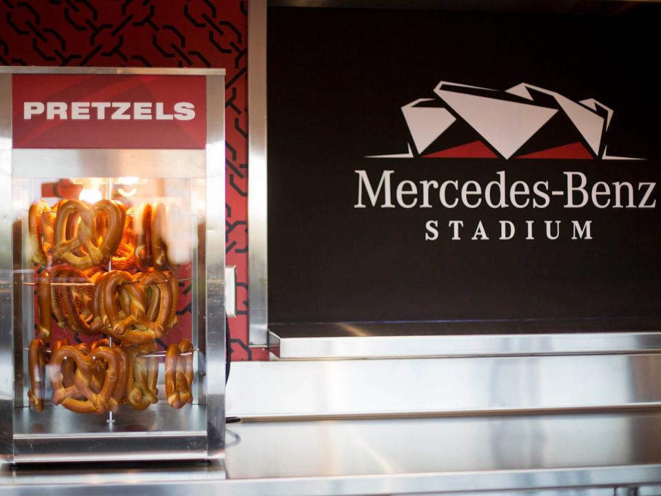 Falcons pretzels