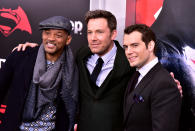 <p>Will Smith, Ben Affleck and Henry Cavill attend the "Batman V Superman: Dawn Of Justice" New York premiere at Radio City Music Hall on March 20, 2016 in New York City. (Photo by James Devaney/WireImage)</p> 