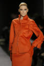 Anastassia Khozzisova wearing Chado Ralph Rucci Ready-To-Wear Fall 2007 (Photo by Randy Brooke/WireImage)