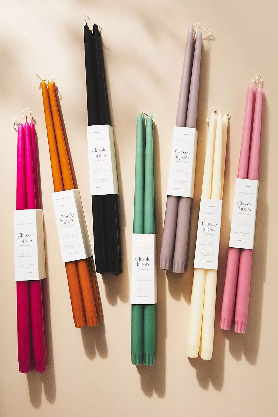 <p><a href="https://go.redirectingat.com?id=74968X1596630&url=https%3A%2F%2Fwww.anthropologie.com%2Fshop%2F18-classic-taper-candles-set-of-48&sref=https%3A%2F%2Fwww.housebeautiful.com%2Fshopping%2Fg1974%2Fhostess-gifts%2F" rel="nofollow noopener" target="_blank" data-ylk="slk:Shop Now;elm:context_link;itc:0;sec:content-canvas" class="link ">Shop Now</a></p><p>Classic Taper Candles, Set of 4 </p><p>anthropologie.com</p><p>$21.00</p>