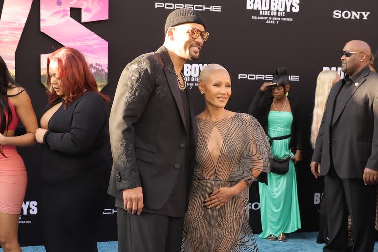 Will Smith y Jada Pinkett Smith en Los Angeles, juntos, para la presentación de la película