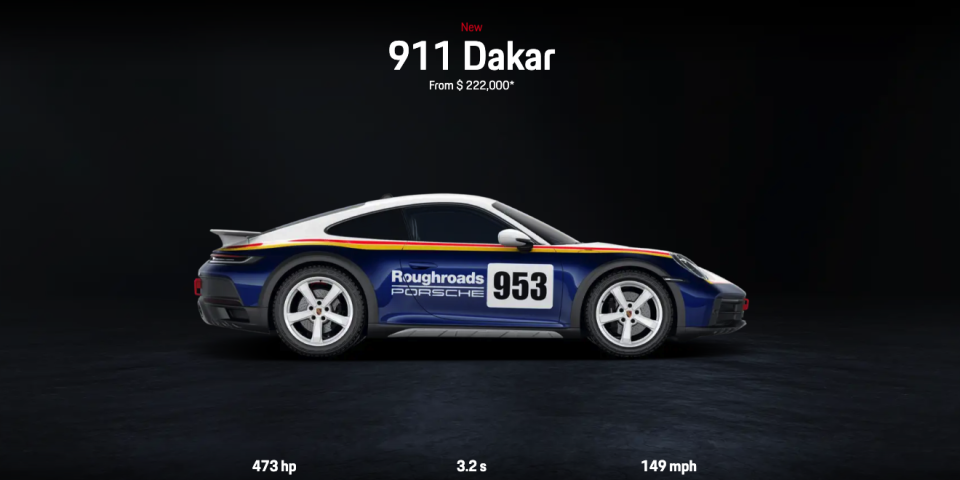 porsches 911 dakar configurator