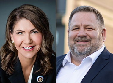 Kristi Noem and Jamie Smith.