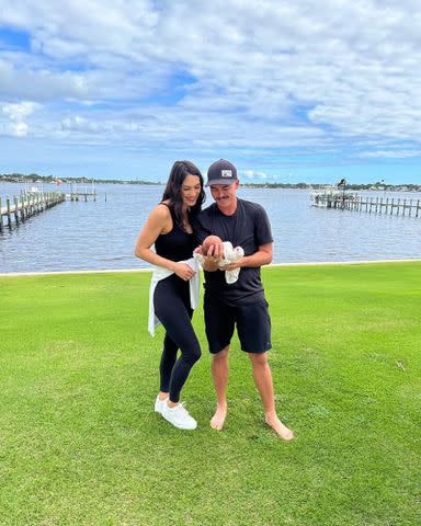 <p>Allison Stokke Fowler Instagram</p> Rickie Fowler and his wife, Allison Stokke Fowler, with their daughter Maya Fowler.