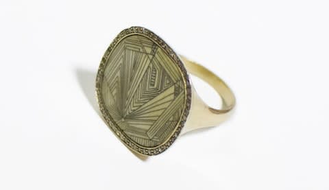 Monique Pean mammoth tusk ring