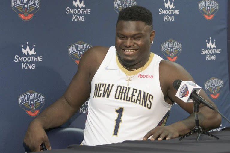 Según los informes, Zion Williamson alcanzó los136 kilos tras la vacaciones