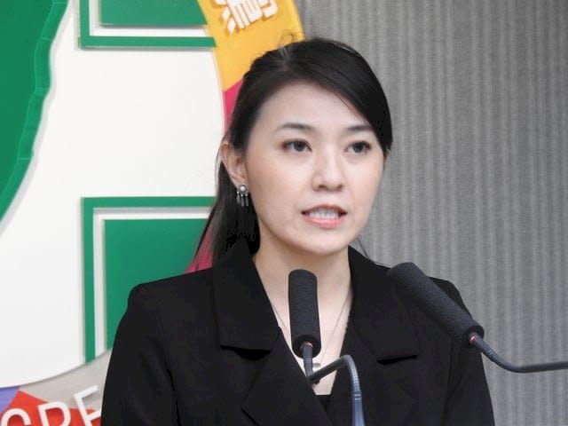 民進發言人顏若芳。（劉玉秋 攝）