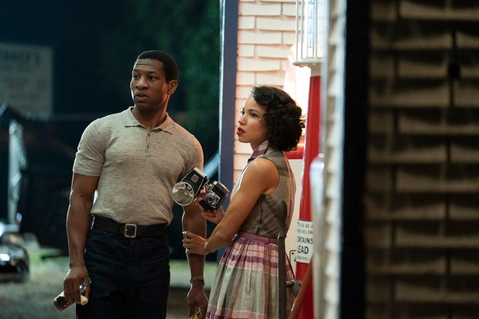 Jonathan Majors as Atticus and Jurnee Smollett as Leti in "Lovecraft Country."