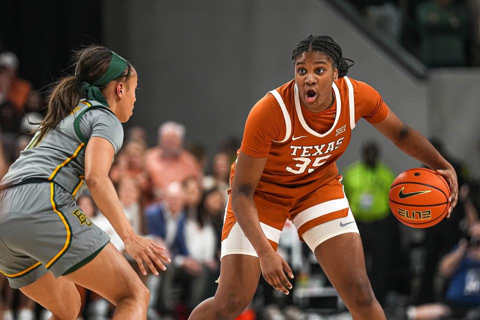 Texas freshman Madison Booker has been one of the Longhorns' most valuable players this season, having contributed as a forward, shooting guard and point guard. She scored 22 points in Texas' win at Baylor on Thursday.