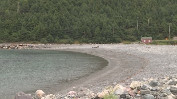 Chapel's Cove beach was covered in large rocks and debris for more than a year-and-a-half after a pre-pandemic storm surge devastated the coastline. (Emma Grunwald/CBC - image credit)