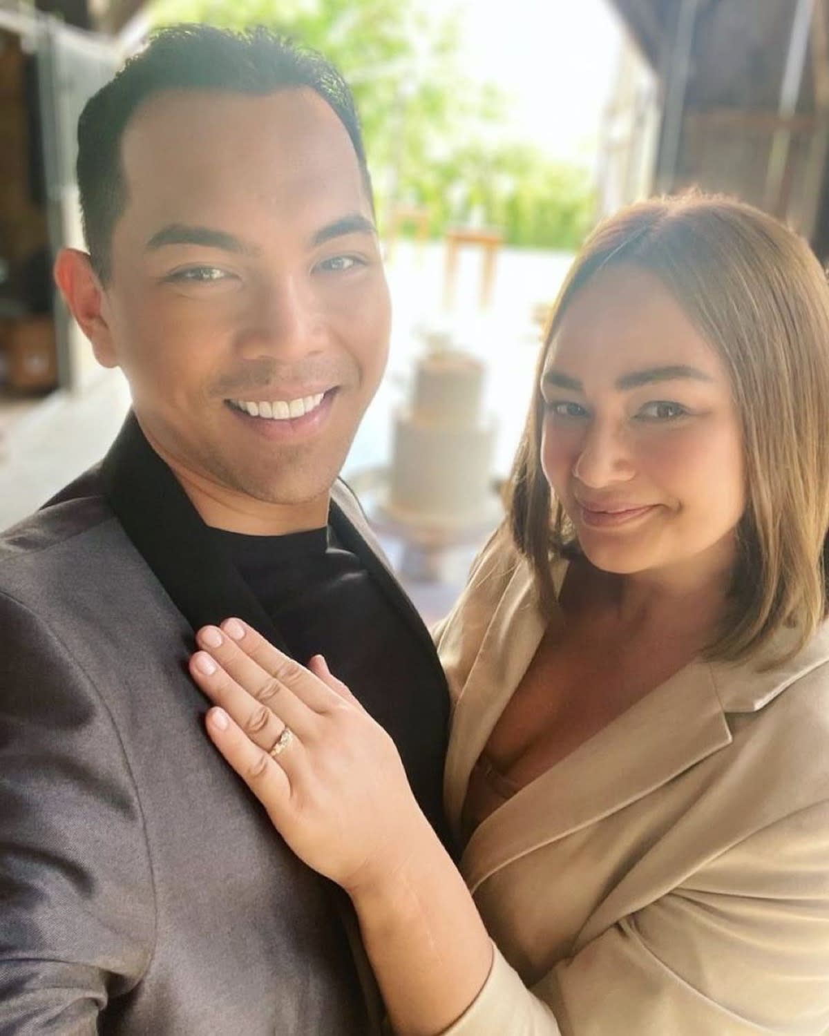 Donita Rose and Felson Palad. The actress can be seen wearing an engagement ring. (Photo from from Donita Rose's Instagram account)