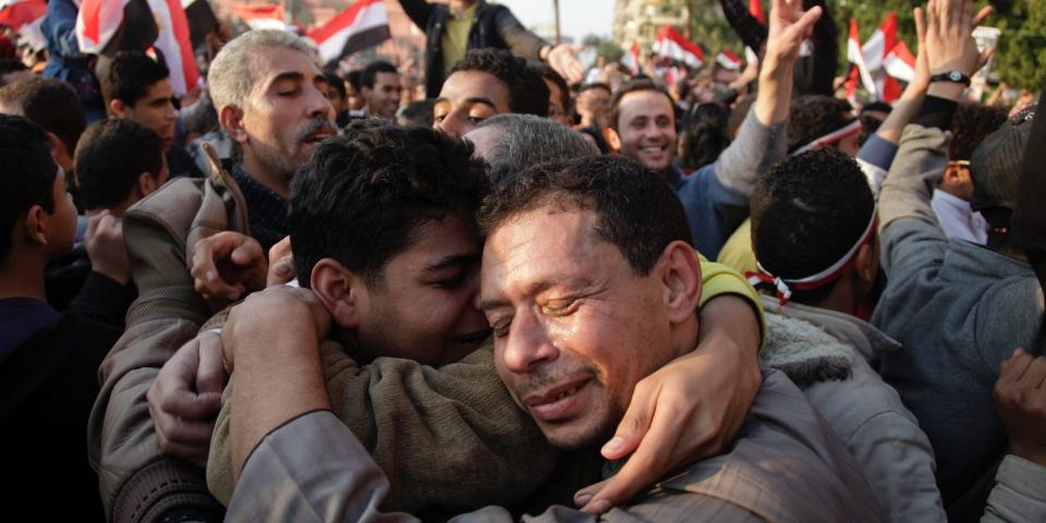 Tahrir square egyptian revolution mubarak resigns