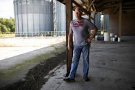 Kruger stands on his farm in Harrod, Ohio