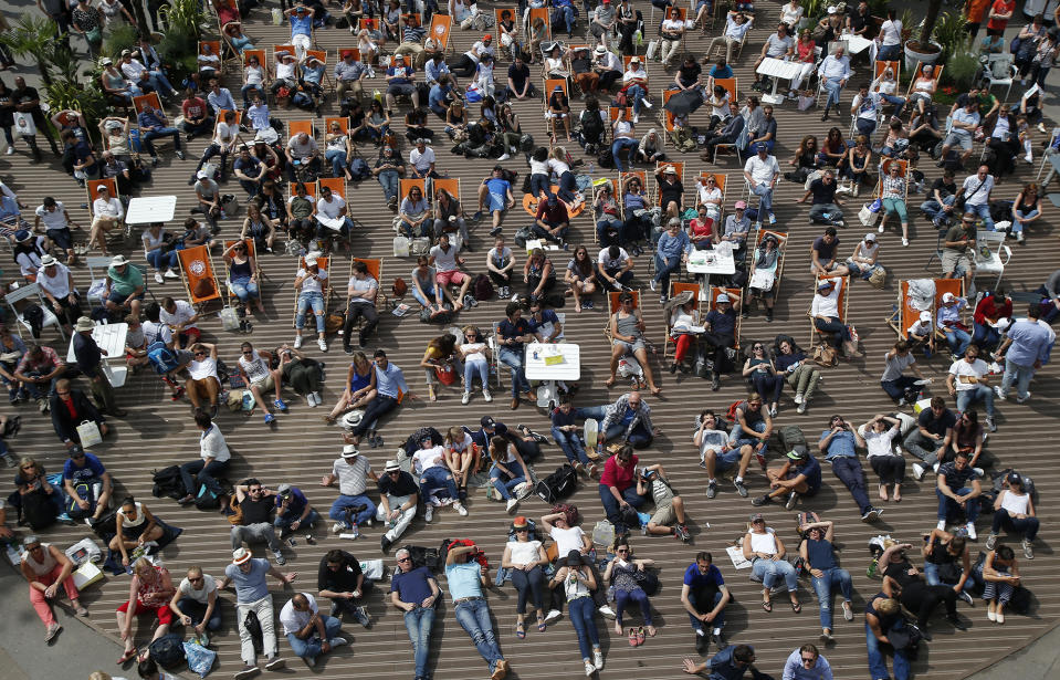 French Open fans