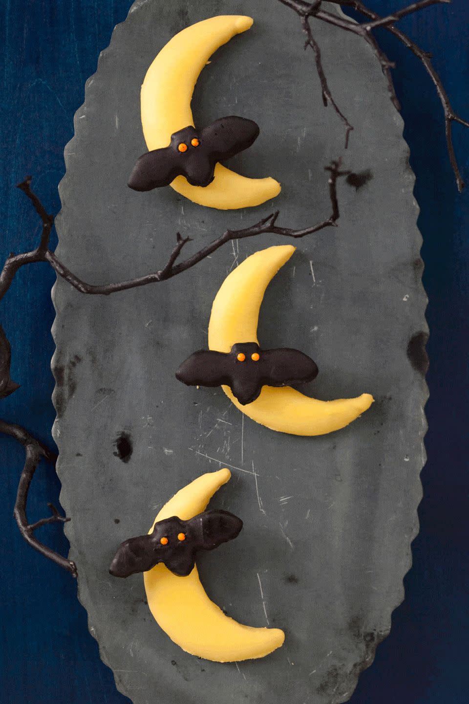 Bats Flying Across the Moon Cookies