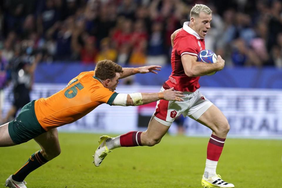 OPENER: Gareth Davies set the tone for Wales against Australia at the World Cup <i>(Image: Press Association)</i>