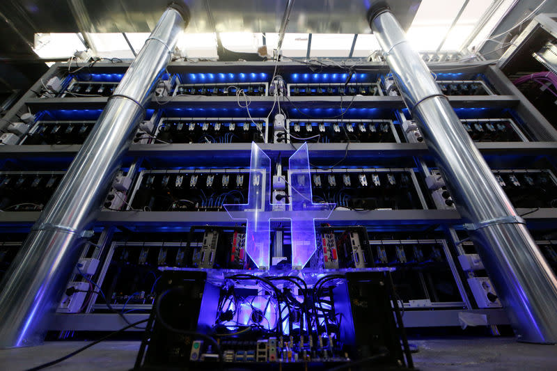 Bitcoin mining computer servers are seen in Bitminer Factory in Florence, Italy, April 6, 2018. (Image: Reuters/Alessandro Bianchi)