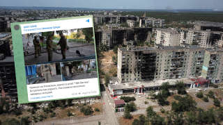 Selon l’Ukraine, ses forces armées sont parvenues à détruire un quartier général du groupe paramilitaire Wagner. Un succès permis par une erreur de communication des pro-russes (photo prise début juillet à Severodonetsk, dans la région de Louhansk).