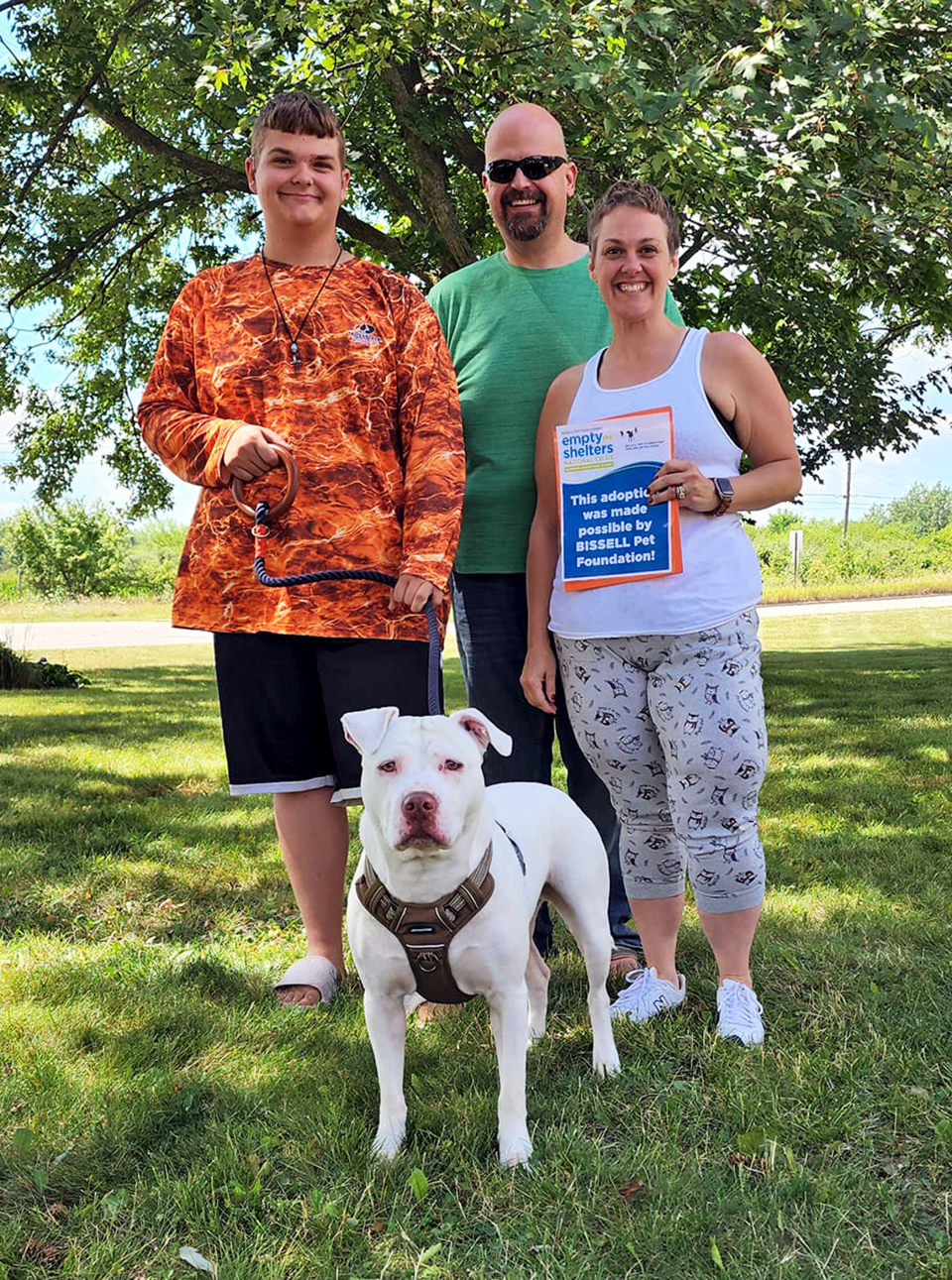 def dog adopted by family with deaf son