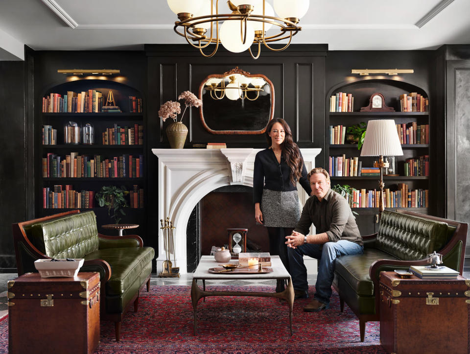 Joanna and Chip Gaines in their new Hotel 1928, located in Waco, Texas. (Courtesy Magnolia Network)