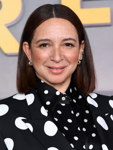 <p>Jon Kopaloff/Getty</p> Maya Rudolph attends the Los Angeles premiere for the Peacock original series 'Poker Face' on January 17, 2023 in Los Angeles, California.