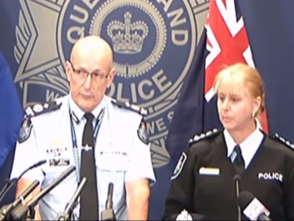 Queensland Police Service Deputy Commissioner Steve Gollschewski and AFP Commander Sharon Cowden