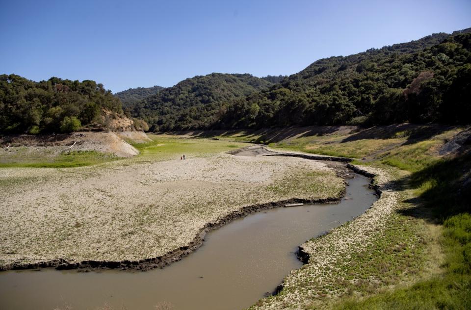 Stevens Creek Reservoir in Cupertino, Calif.