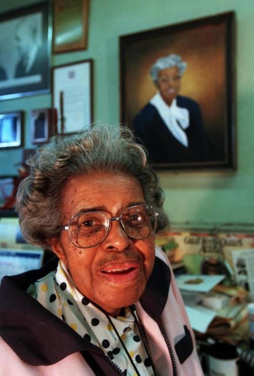 A journalist and civil rights activist, Lucile Bluford became publisher and editor of The Call in 1995. She died in 2003 at age 91.