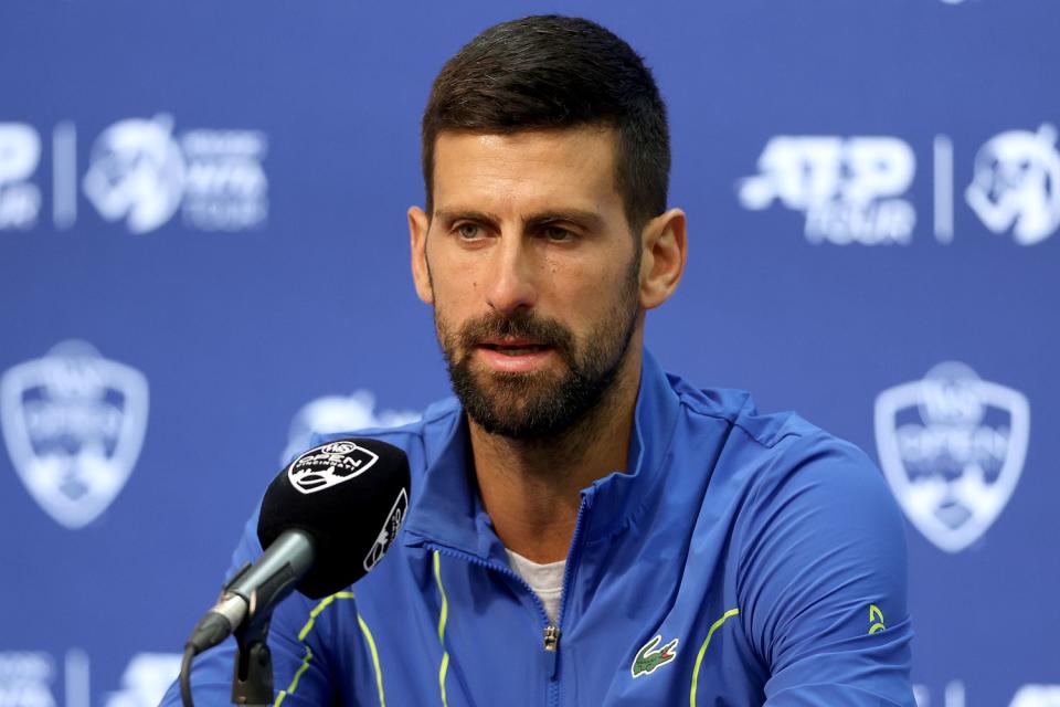 <p>Matthew Stockman/Getty</p> Novak Djokovic
