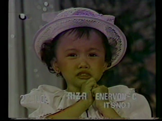 The many faces of little Aiza (Screen grab from Eat Bulaga video, used with permission)