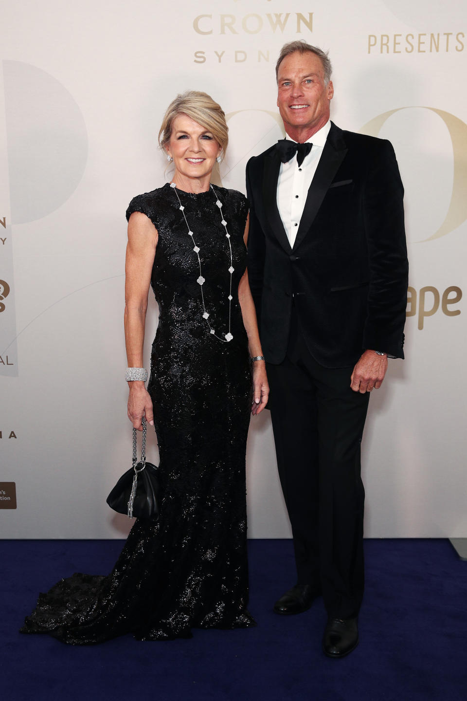 Julie Bishop and David Panton attend the Gold Dinner 2021 for the Sydney Children’s Hospitals Foundation on June 10, 2021 in Sydney, Australia