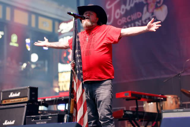 <p>Jason Kempin/Getty</p> Colt Ford performing in Nashville in September 2023