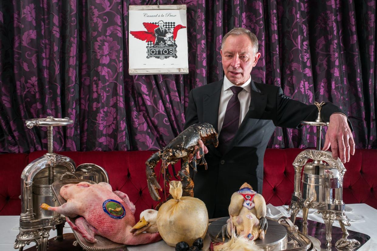 A friend: Otto Albert Tepasse, founder and maitre d' of Otto's in Clerkenwell: Alex Lentati