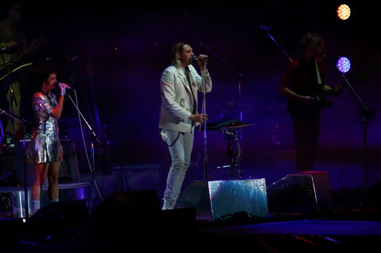 Arcade Fire performs during Panorama music festival on Randall's Island in New York on July 22, 2016