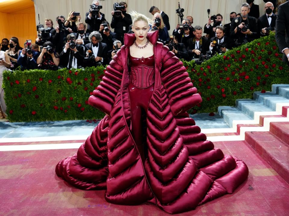 GiGi Hadid attends the 2022 Met Gala.