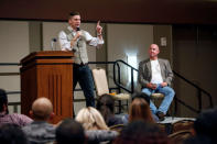 White nationalist leader Richard Spencer of the National Policy Institute speaks on campus at an event not sanctioned by the school, at Texas A&M University in College Station, Texas, U.S. December 6, 2016. REUTERS/Spencer Selvidge