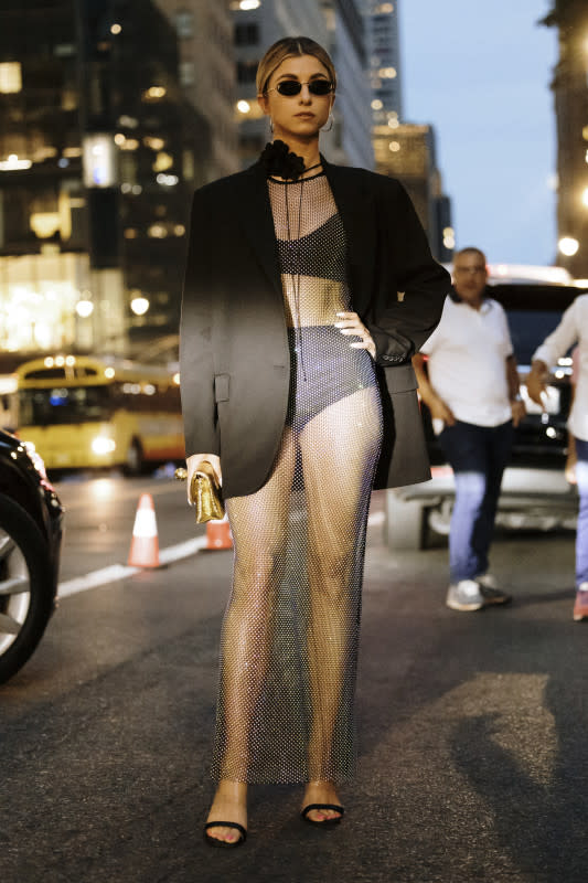 <p>On the street at New York Fashion Week. Photo: Launchmetrics Spotlight</p>