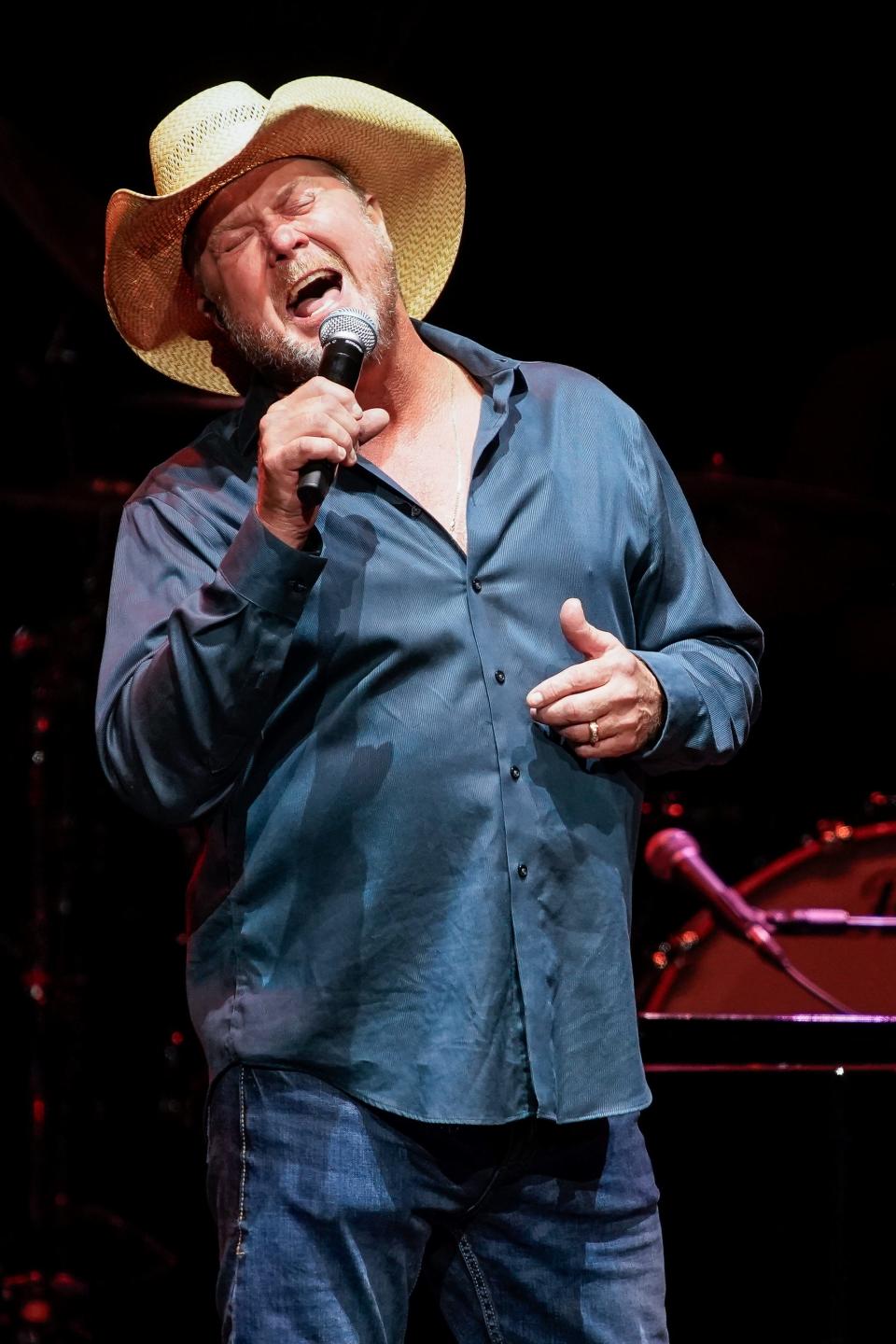 Tracy Lawrence performs during the Tribute to Ronnie Milsap concert at Bridgestone Arena in Nashville, Tenn., Tuesday, Oct. 3, 2023.