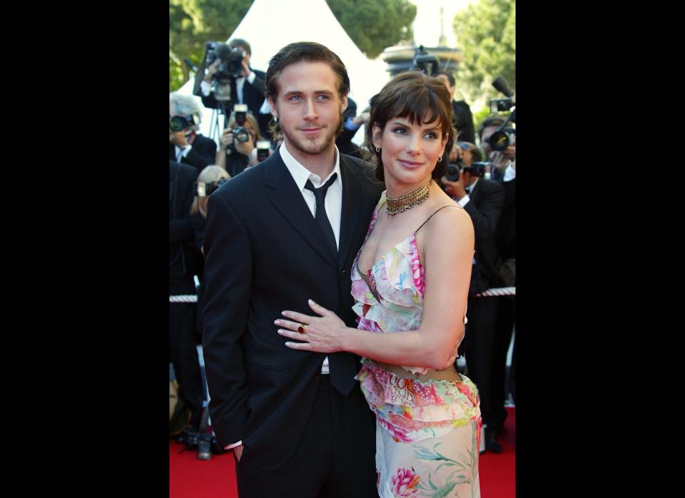 The hunky heartthrob and funny girl were together from 2002 to 2003. "I had two of the greatest girlfriends of all time. I haven't met anybody who could top them,"<a href="http://www.usmagazine.com/celebrity-news/news/ryan-gosling-exes-sandra-bullock-rachel-were-the-best-girlfriends-ever-2011179#ixzz1wZWnD4oD" target="_hplink"> Gosling told <em>Us Weekly</em> </a>in 2011 (about Bullock and Rachel McAdams, whom he dated afterward). We wonder what current amour Eva Mendes might have to say about that?