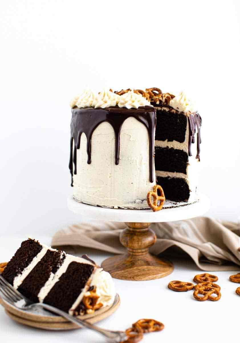 chocolate stout layer cake st patricks day desserts
